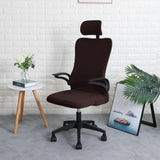 Water-Repellent Ergonomic Office Chair Cover Set with Headrest – Stretch Slipcover for Executive Computer Seat