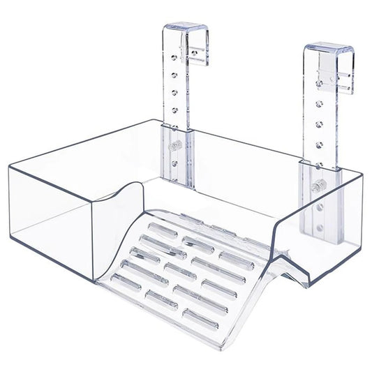 Hanging Turtle Basking Platform – Aquatic Reptile Ramp Dock with Adjustable Telescopic Clasp for Turtle Tanks