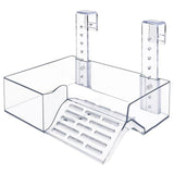 Hanging Turtle Basking Platform – Aquatic Reptile Ramp Dock with Adjustable Telescopic Clasp for Turtle Tanks
