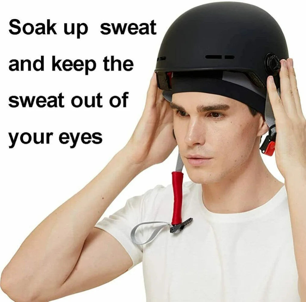 Men’s Moisture-Wicking Cooling Skull Cap – Breathable Cycling & Motorcycle Helmet Liner Beanie Hat