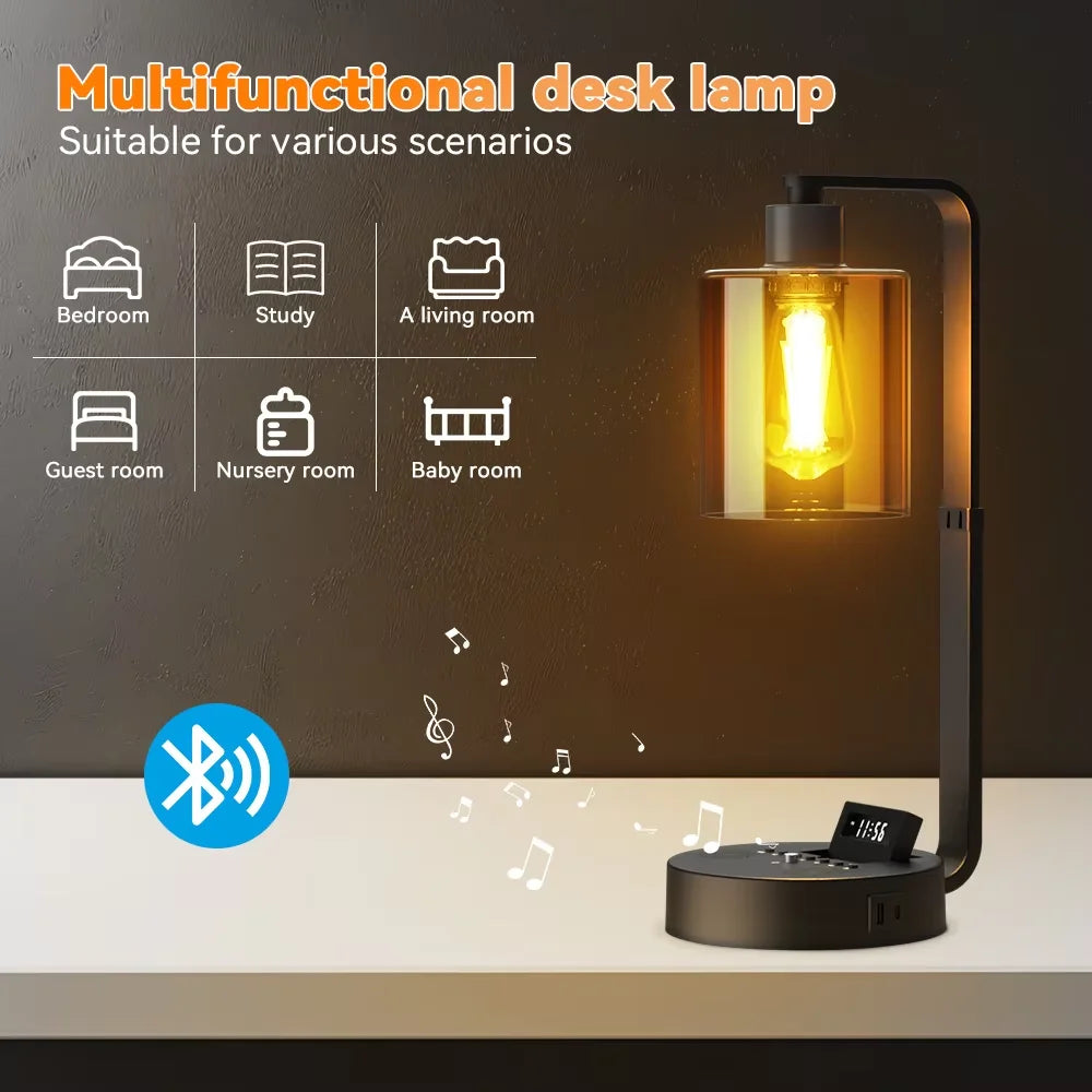 LED Bedside & Desk Lamp – Dimmable Rechargeable Touch Night Light, Portable Table Lamp for Study, Reading & Office Use