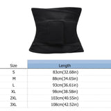 Unisex Black Postpartum Belly Band – Adjustable Maternity Recovery Waist Belt with Sticker Closure, Body Shaper for Daily Wear