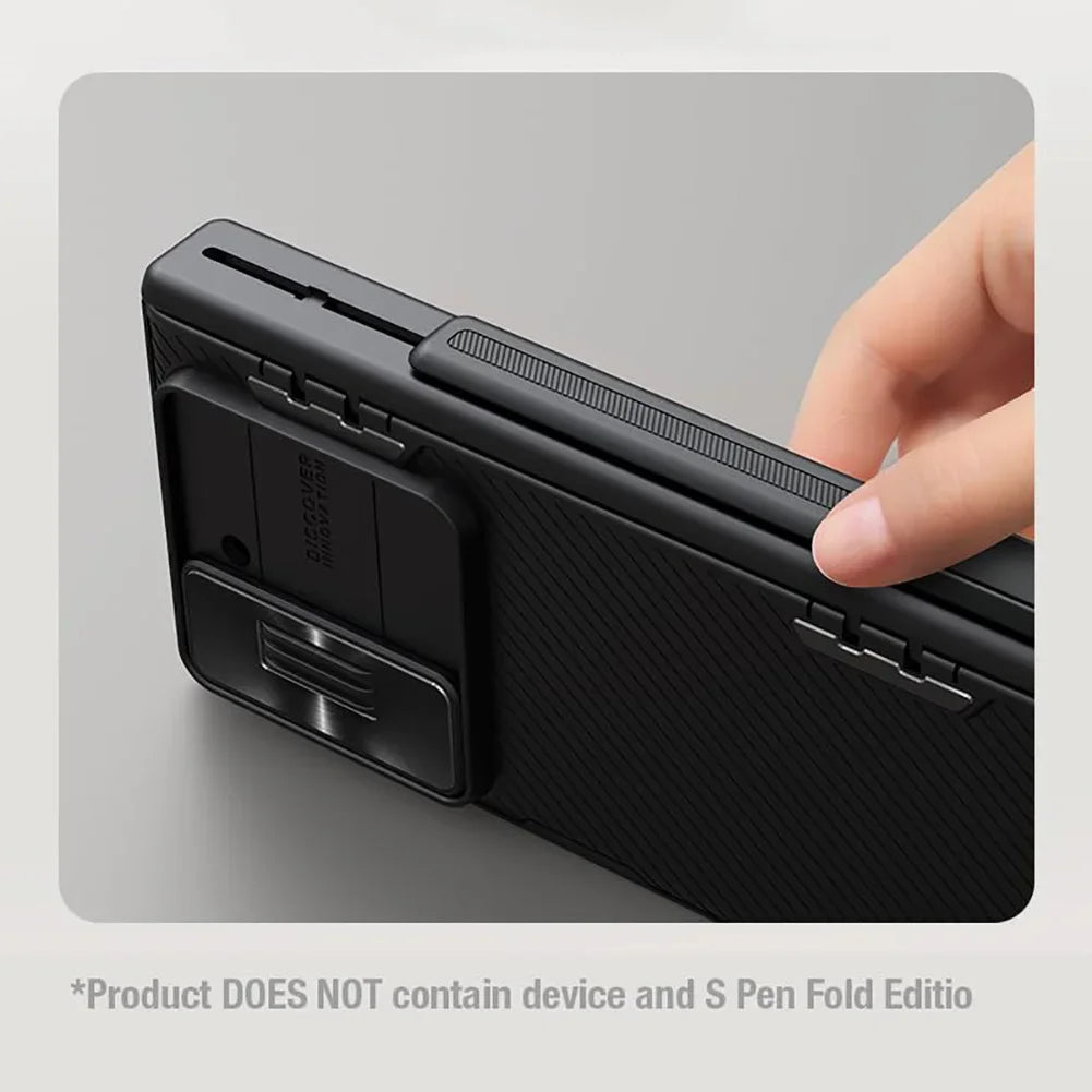 Shockproof Samsung Galaxy Z Fold 5 Case – Built-in Kickstand, Sliding Camera Cover & Full Hinge Protection