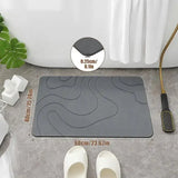 Indoor Diatomite Stone Bath Mat – Soft Water Absorption & Quick-Dry Shower Floor Rug