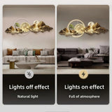 Modern 3D LED Wall Clock – Mountain View Decorative Wall Art Clock for Living Room, Bedroom & Office
