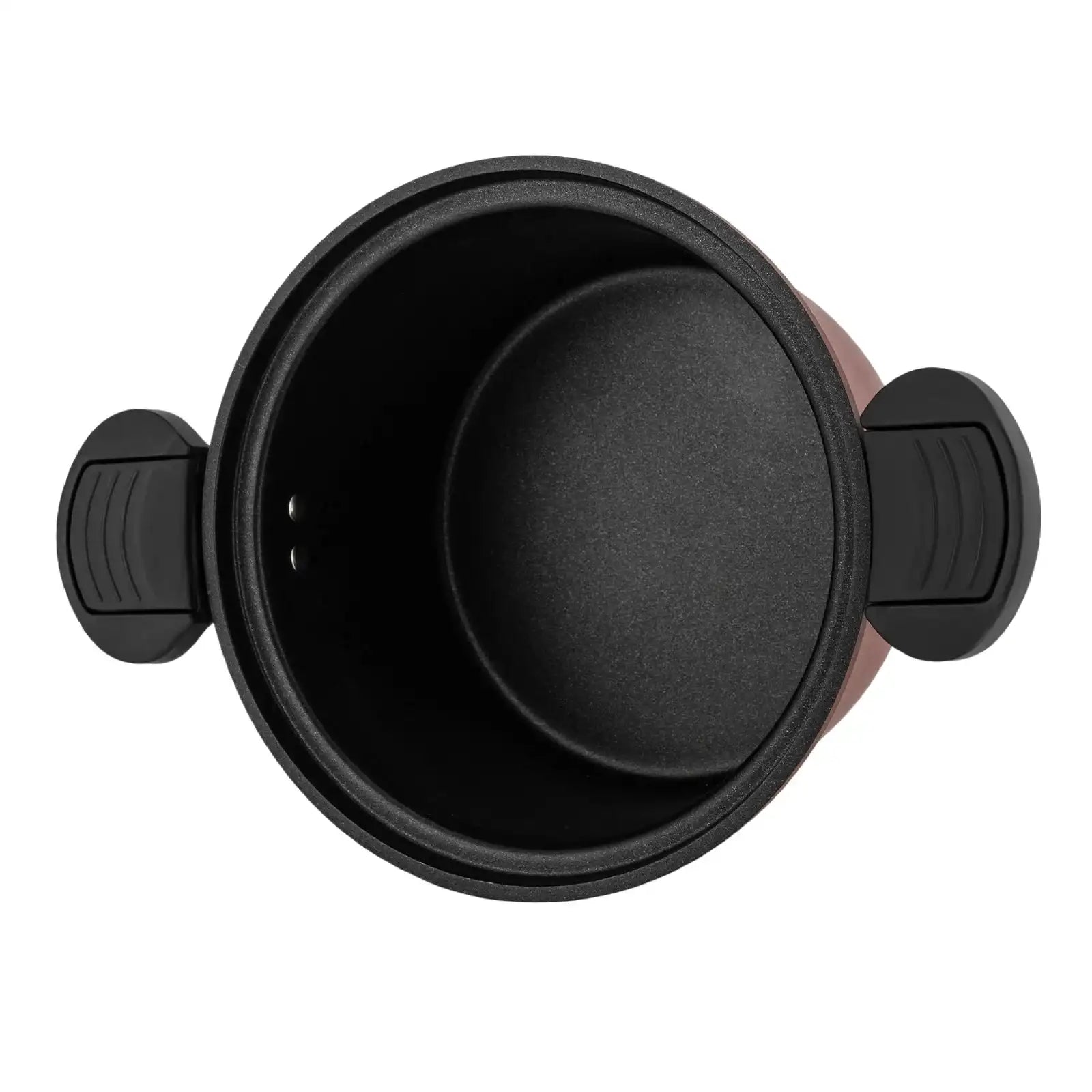 Red Stainless Steel Micro Pressure Cooker – Non-Stick Coated Pot for Quick Meals & High-Pressure Cooking