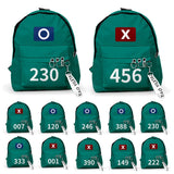 Korea Game Season 2 Cosplay Backpack Package – Unisex Large Capacity Student School Shoulder Bag