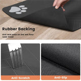 Pet Feeding Placemat – Waterproof Quick-Dry Mat with Rubber Backing for Dog & Cat Food and Water Bowls