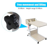 Adjustable Rolling Laptop Desk with Drawer – Portable Bed & Sofa Table for Snack, Books & Work 🖥️🛋️