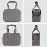 Stylish Shoulder Handbag Pet Carrier – Removable for Small Dogs (Up to 8 lb) & Cats (Up to 11 lb) – Dark Gray