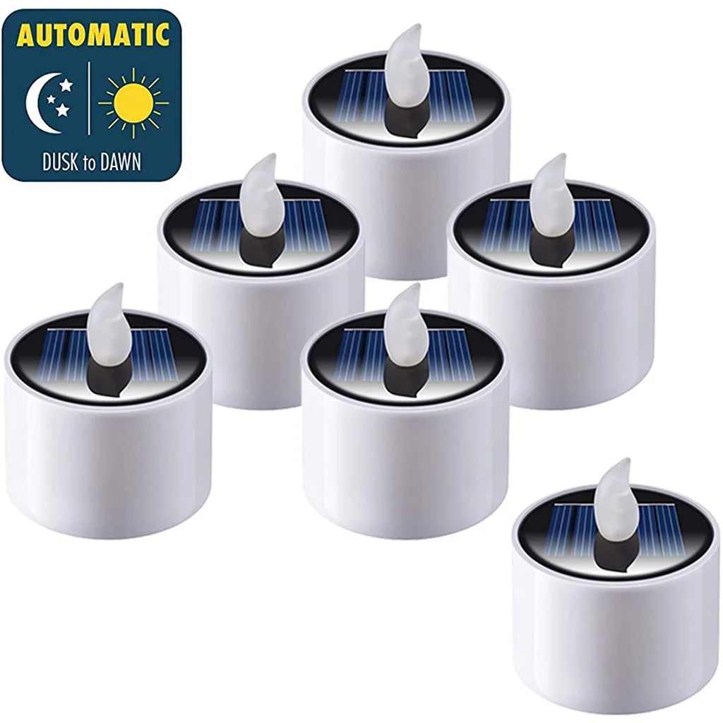 Flameless LED Candle Lights – Warm White Creative Wishing Tea Lamps for Halloween, Wedding & Christmas 🎃🕯️