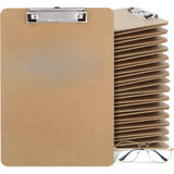 📋 Set of 2 Cardboard Clipboards – Letter & A4 Size (8.5x11 / 9x12.5) with Low-Profile Clips for School & Office
