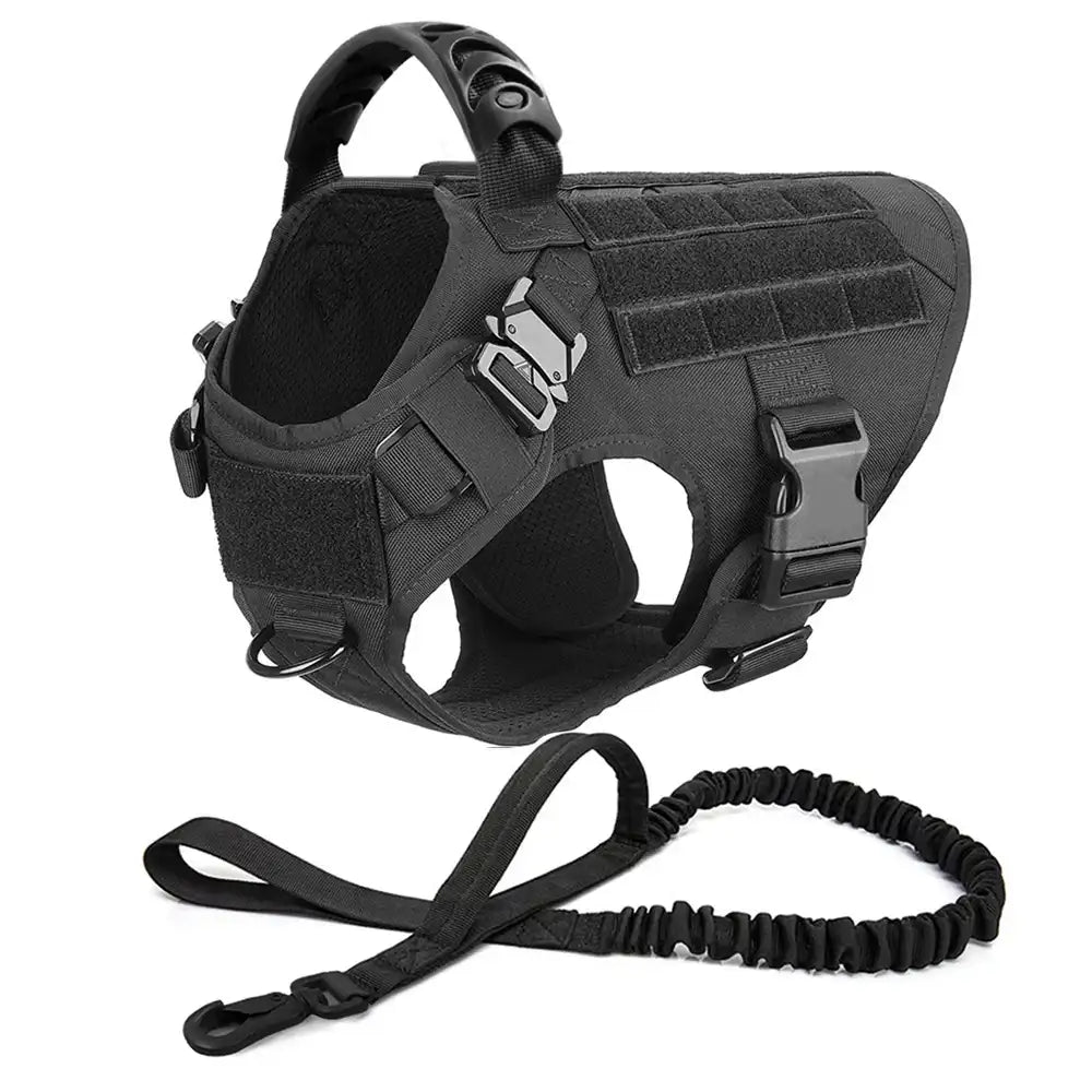 Large Dog Harness & Leash Set – Training & Walking Vest with Collar for German Shepherd, Malinois & Medium/Large Dogs