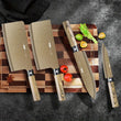 “Titanium-Coated 4-Piece Kitchen Knife Set – Sharp & Durable for Meat, Bones, Home or Commercial Use”