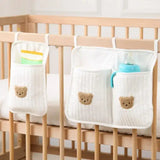 Bedside Hanging Baby Crib Organizer – Multi-Pocket Nursery Storage Bag
