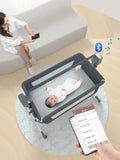 Portable Baby Travel Cot & Nest Bed with Mosquito Net – Foldable Infant Crib for Newborns