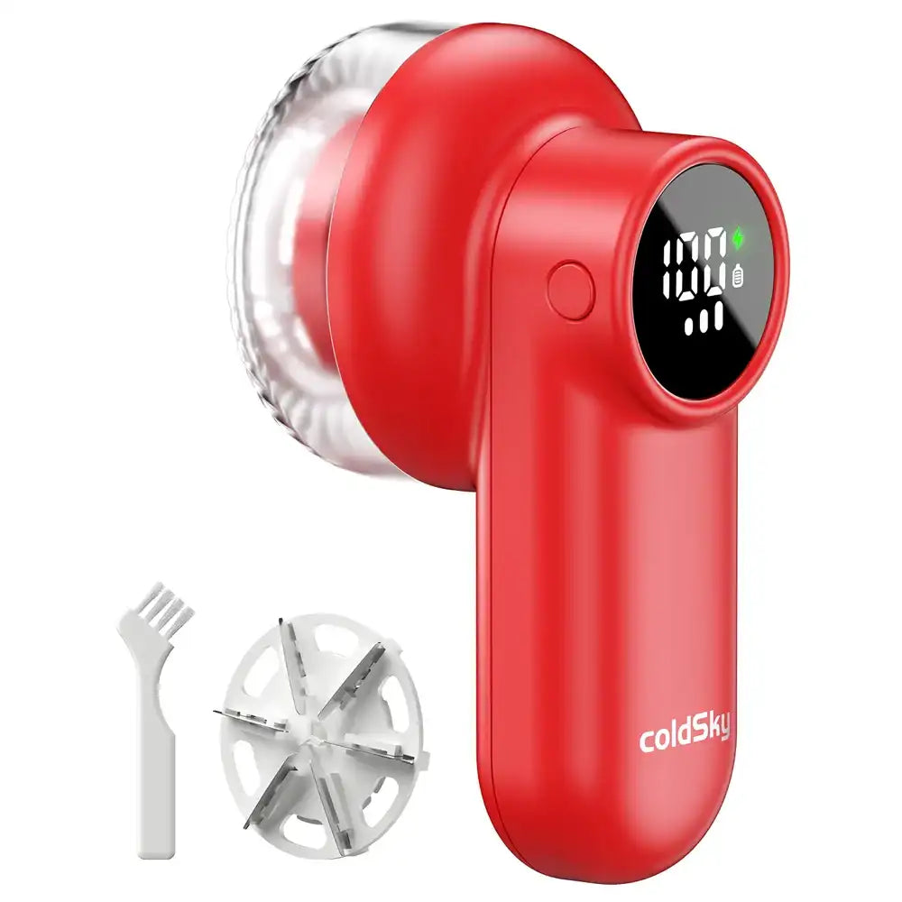 Electric Lint Remover – Rechargeable Fabric Shaver with LED Display & 3-Speed for Clothes & Upholstery