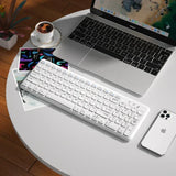 2.4G Wireless Gaming Keyboard and Mouse Combo – Portable Mini Keyboard with Silent Keys & Optical Mouse Kit for Laptop & PC