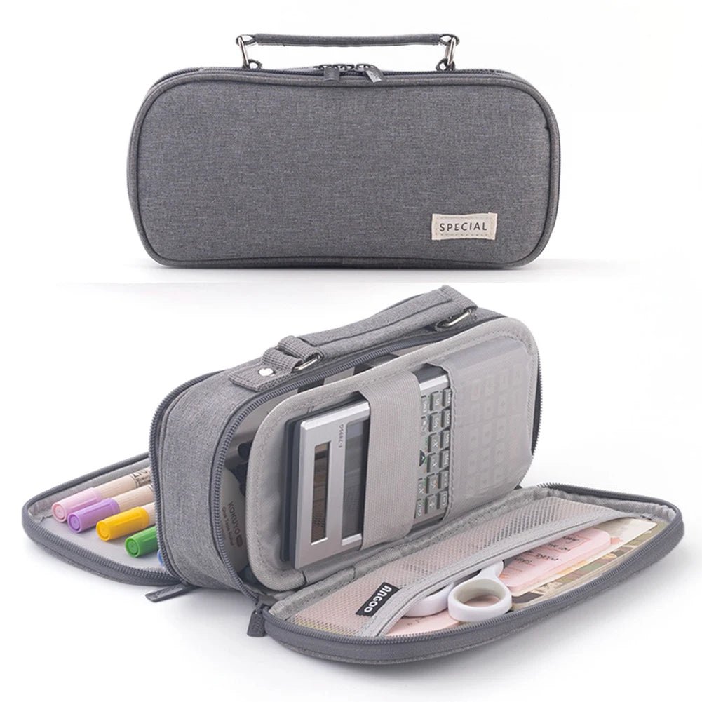 Multifunctional Pencil Bag with Handle – Travel & Sketch Storage Pouch