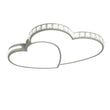 Modern Heart-Shaped Crystal LED Ceiling Light – Flush Mount Lamp for Kids’ Room, Bedroom & Living Room