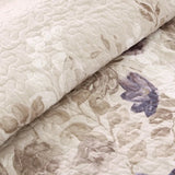 6-Piece Printed Quilt Set with Throw Pillows – Taupe King/Cal King Size | Elegant Soft Bedding Ensemble for Modern Bedrooms