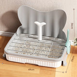 Detachable Dog Toilet with Leak-Proof Tray – Non-Slip Grille Potty Pad with Simulated Catheter for Small & Medium Dogs
