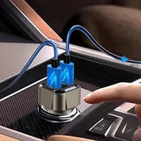 30W USB-C Car Charger – Multi-Function Fast Charging Adapter with Safety Hammer Design for Cars & SUVs