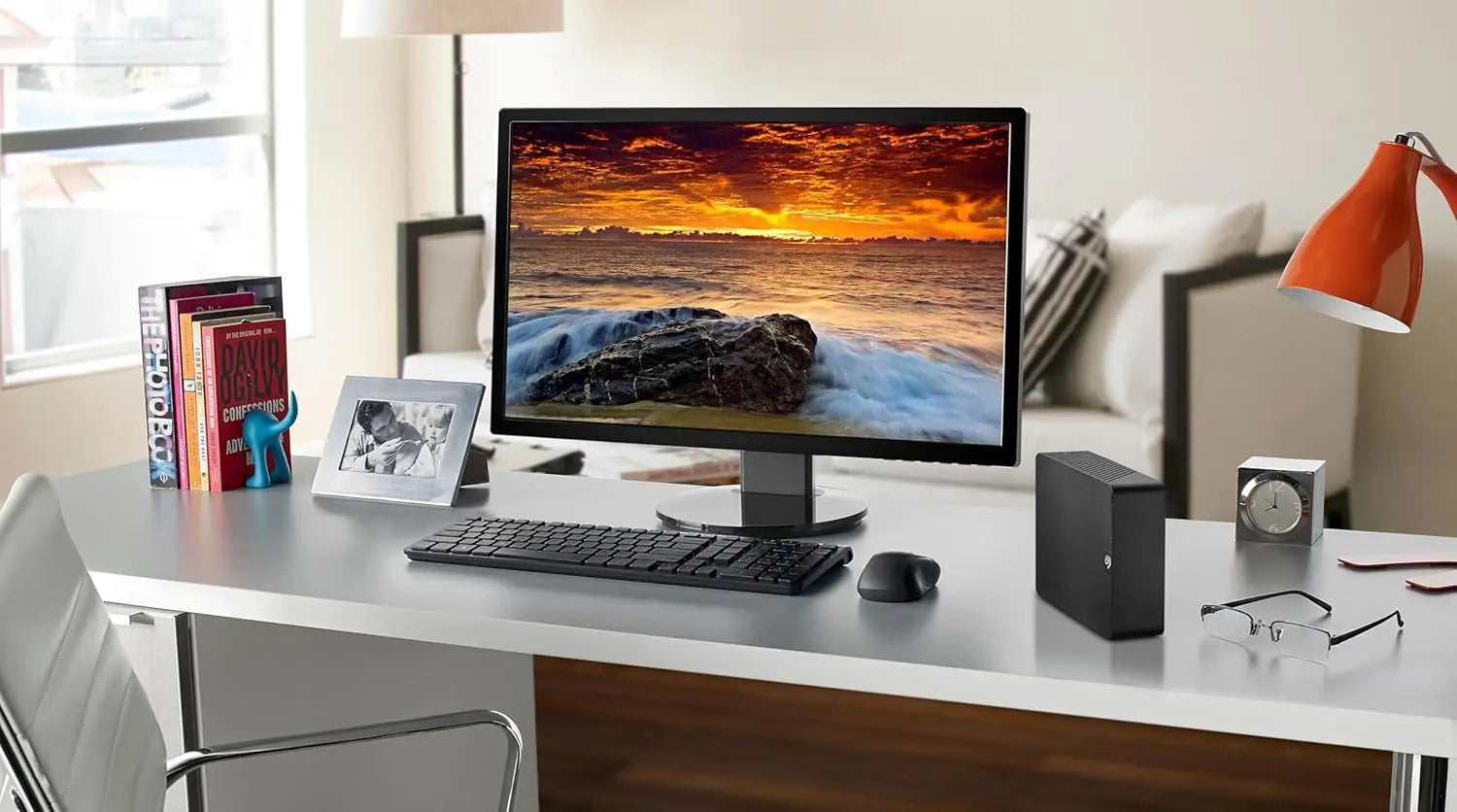 Expansion 28TB External Hard Drive – USB 3.0 Desktop HDD with Rescue Data Recovery Services, High-Capacity Storage