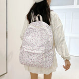 Floral Lightweight School Backpack – Casual Travel Daypack | Fashion Nylon Student Bag for Teen Girls & Kids