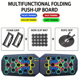 Portable Multifunctional Push-Up Board Set – Foldable Push-Up Bar System for Chest, Arms, Back & Abs Training
