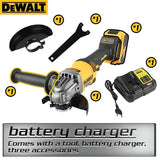 DEWALT DCG414 Brushless Angle Grinder – 125 mm / 4½″-6″ Disc, 9,000 RPM, Kickback Brake