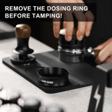 “MHW-3BOMBER Magnetic Coffee Dosing Ring – 53–58mm Espresso Portafilter Funnel Barista Tool for Precise Brewing”