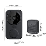 WiFi Wireless Visual Intercom Doorbell – Smart Front Door Camera with App Remote Monitoring for Indoor & Outdoor Surveillance