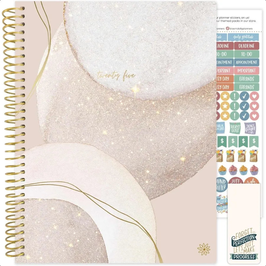 2025 Weekly & Monthly Planner – 8.5" x 11" Dated Agenda Organizer with Tabs & Stickers 📅✨