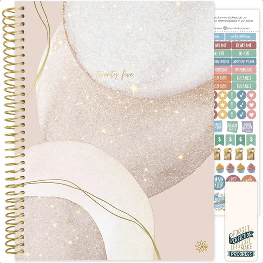 2025 Weekly & Monthly Planner – 8.5" x 11" Dated Agenda Organizer with Tabs & Stickers 📅✨