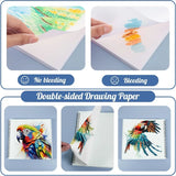200 gsm Double-Sided Bleedproof Marker Paper Pad – 8.3×8.9″ Spiral Sketchbook (30 Sheets)