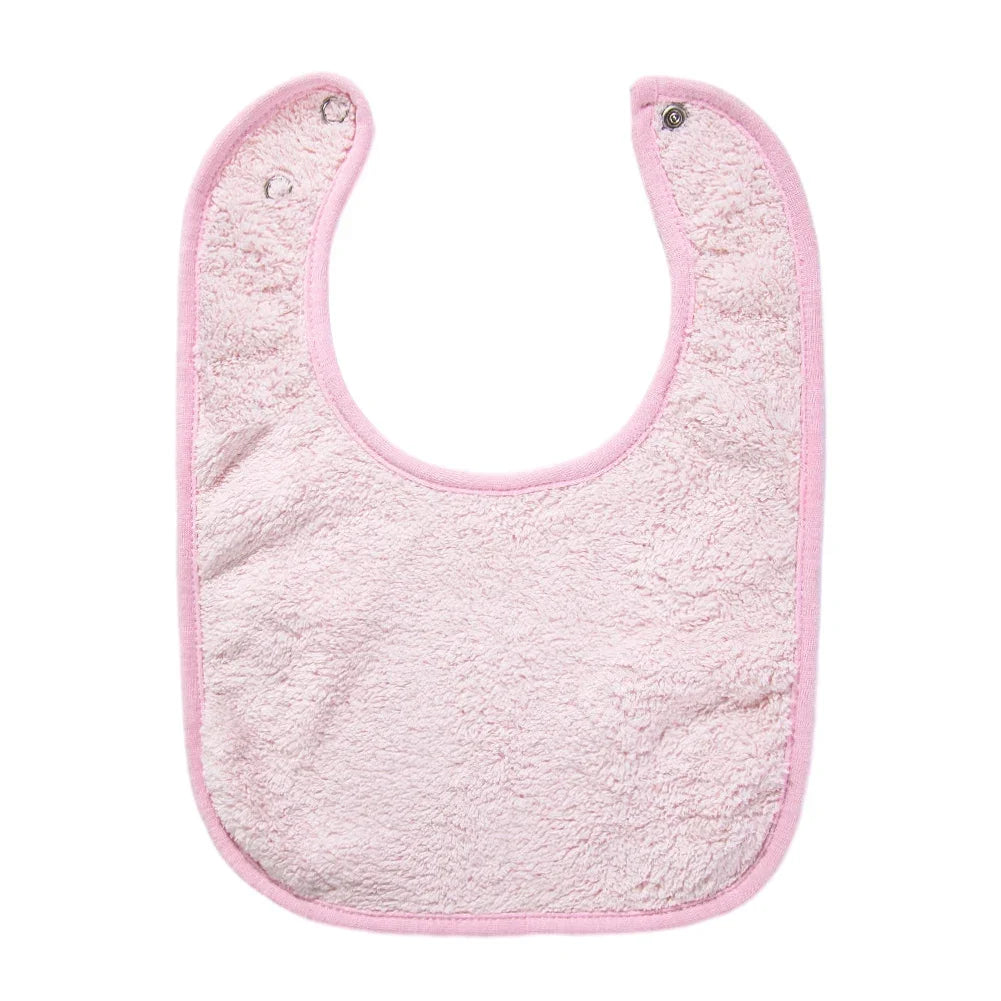 Solid Terry Towel Baby Bibs – Soft Cotton Adjustable Feeding & Burp Bandanas | Korean Style Pocket Bibs for Boys & Girls