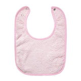 Solid Terry Towel Baby Bibs – Soft Cotton Adjustable Feeding & Burp Bandanas | Korean Style Pocket Bibs for Boys & Girls