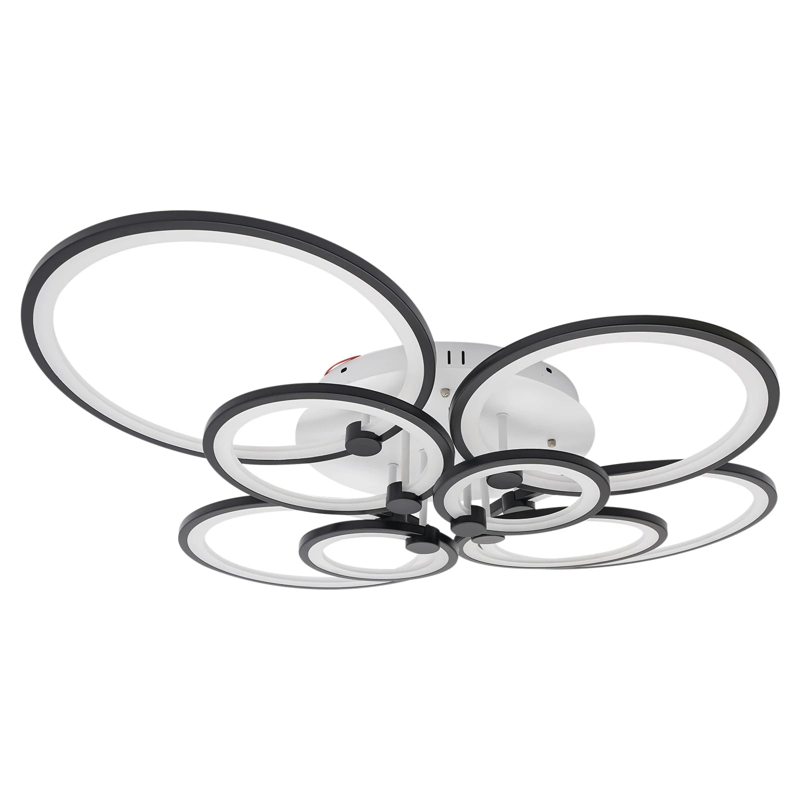 Modern 8-Head LED Ceiling Chandelier – Dimmable Pendant Light with Remote, Iron Base & Acrylic for Living Room 💡🏠