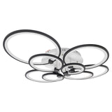 Modern 8-Head LED Ceiling Chandelier – Dimmable Pendant Light with Remote, Iron Base & Acrylic for Living Room 💡🏠