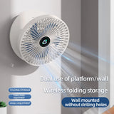 Compact USB Desk & Wall Fan – 3-Speed Silent Cooling with Foldable Space-Saving Design for Home & Office 🌬️✨