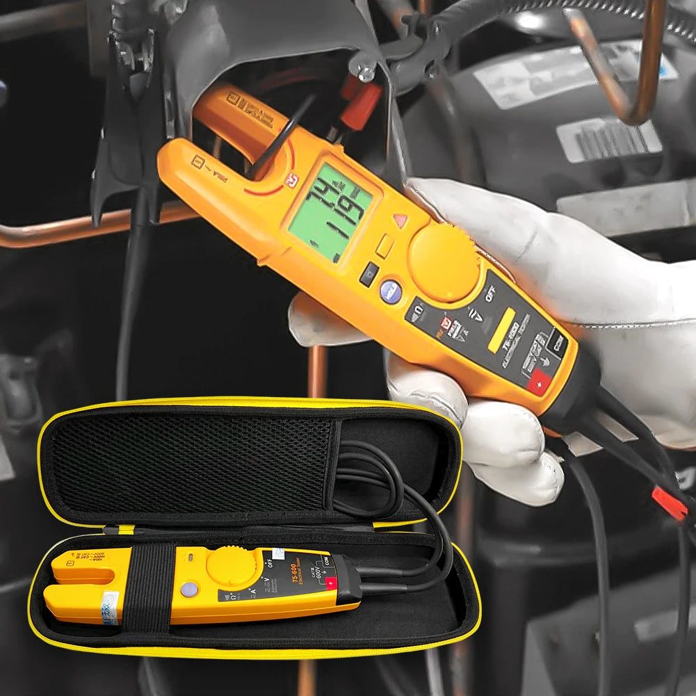 EVA Hard Shell Case for Fluke T5-1000 / T5-600 – Shockproof Waterproof Multimeter Protective Carry Bag