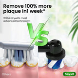 Fairywill Electric Toothbrush T2233 – Rechargeable Sonic Toothbrush with Powerful Rotation Cleaning & 4 Replacement Heads
