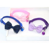 Adjustable Pet Collar with Bow Tie & Bell – Cute Dog Collar for Puppies, Cats & Rabbits, Stylish & Comfortable Design