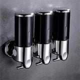 Wall-Mount Bathroom Liquid Soap Dispenser – Refillable Hand Sanitizer, Shampoo & Shower Gel Container