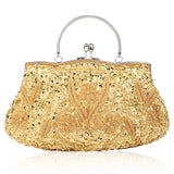Women’s Beaded Evening Clutch – Elegant Mini Purse with Shoulder Chain for Weddings, Parties & Formal Events