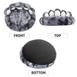 Cozy Paw-Shaped Fluffy Dog Bed – Deep Sleep Cushion for Dogs & Cats (Warm, Anti-Slip, Extra Plush)