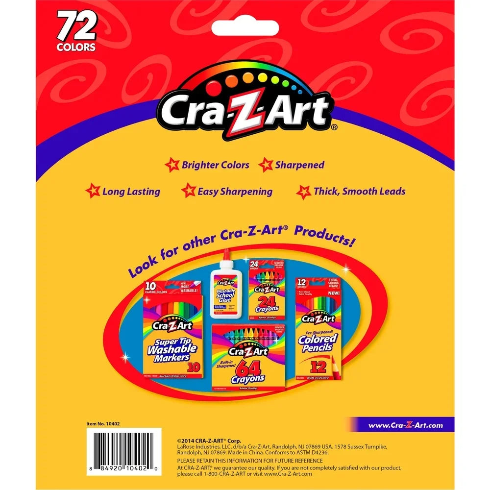 Colored Pencils Set – 72-Count Classic Multicolor Art Pencils for Kids, Students & Adults 🎨