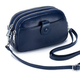 Women’s Genuine Leather Crossbody & Shoulder Bag – Large Capacity Zipper Wallet & Mobile Phone Bag with Adjustable Strap