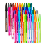 48-Count Gel Stick Pens – 0.7mm Smooth Medium Tip with Glitter, Neon, Pastel & Metallic Colors – Quick-Dry Ink Set